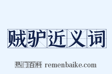 贼驴近义词是什么意思的图片